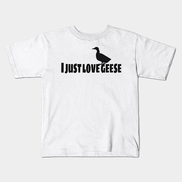 I love Geese Farmer Kids T-Shirt by Foxxy Merch